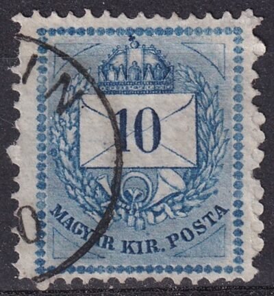 1874. 10kr -  durva metszetjavítással
