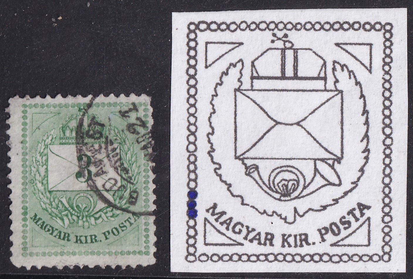 1874. 3kr gyöngy javítással