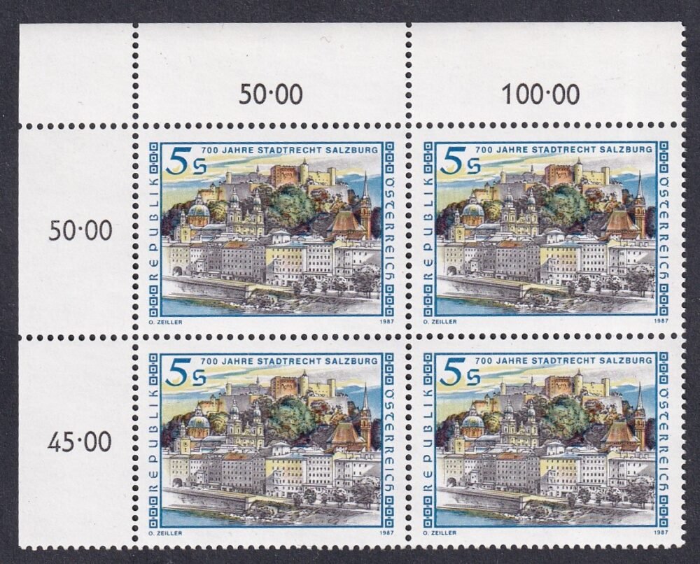 1987. Ausztria, ívsarki négyestömb**