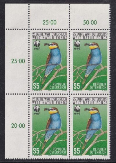 Ausztria, postatiszta ívsarki négyestömb