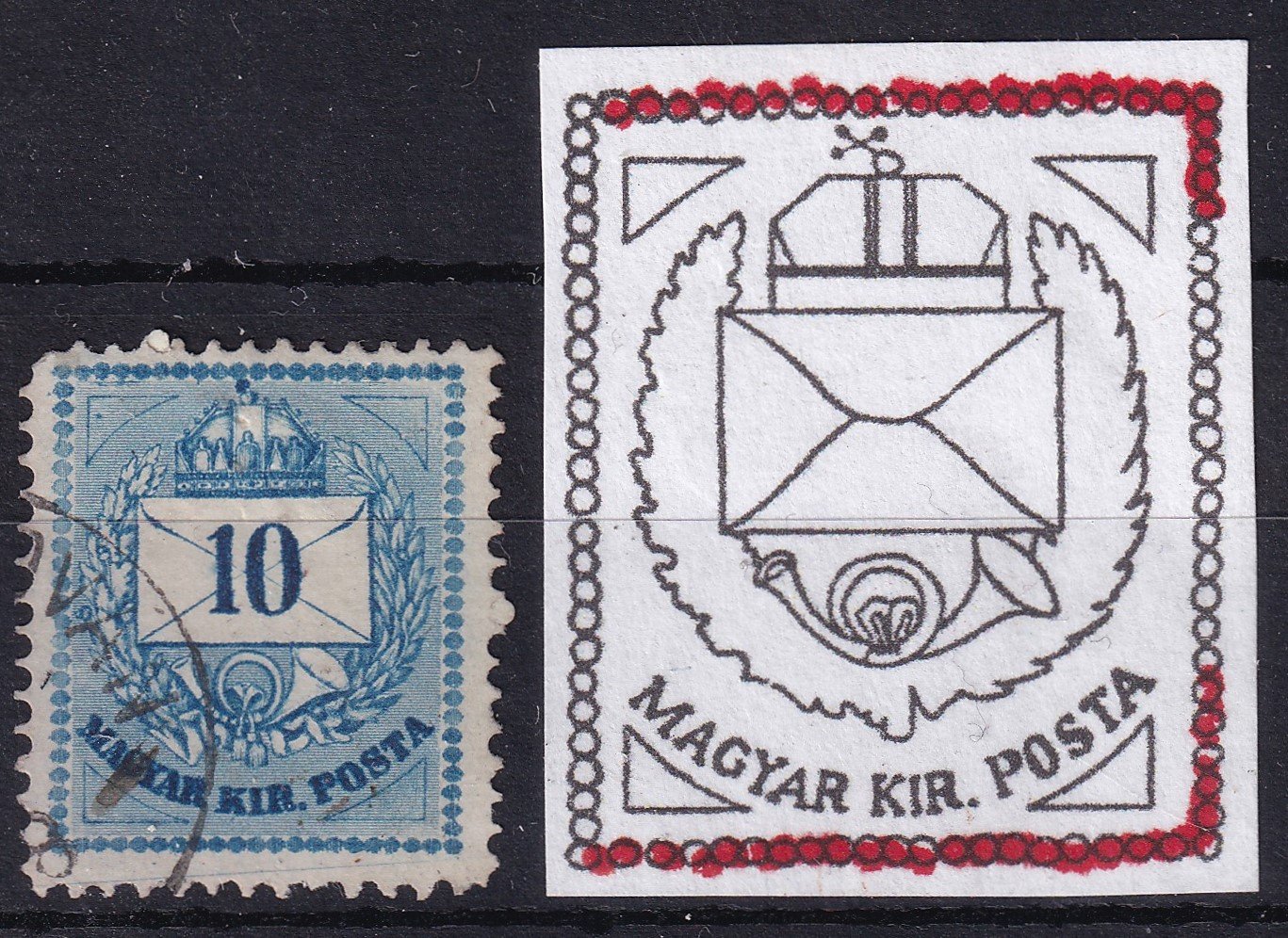 1874. 10kr javított gyönysor