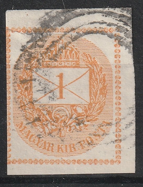 1874. Hírlapbélyeg bécsi néma bélyegzéssel