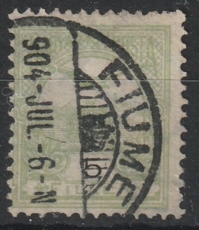 1900. Turul 5 fillér Ba számvízjel állással