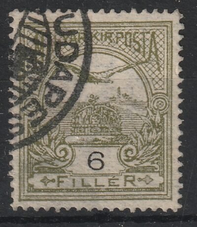 1906. Turul 6 f, fordított vízjel állással
