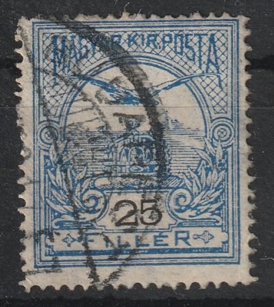 1906. Turul 25 f, fordított vízjel állással