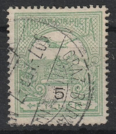 1906. Turul 5 f, fordított vízjel állással