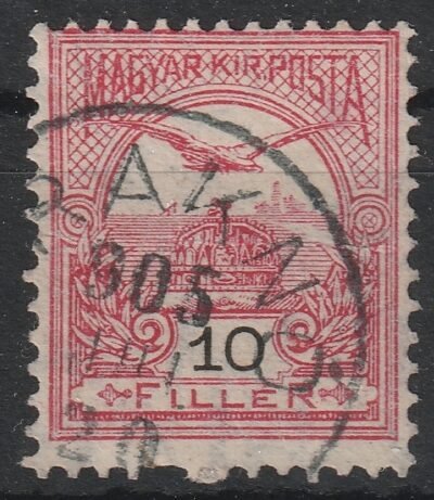 1904. Turul 10 f, fordított vízjel állással