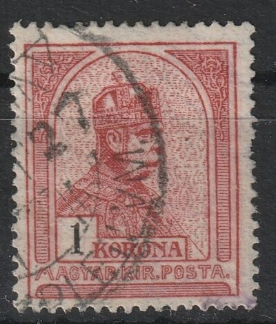 1906. Turul 1 K, fordított vízjel állással