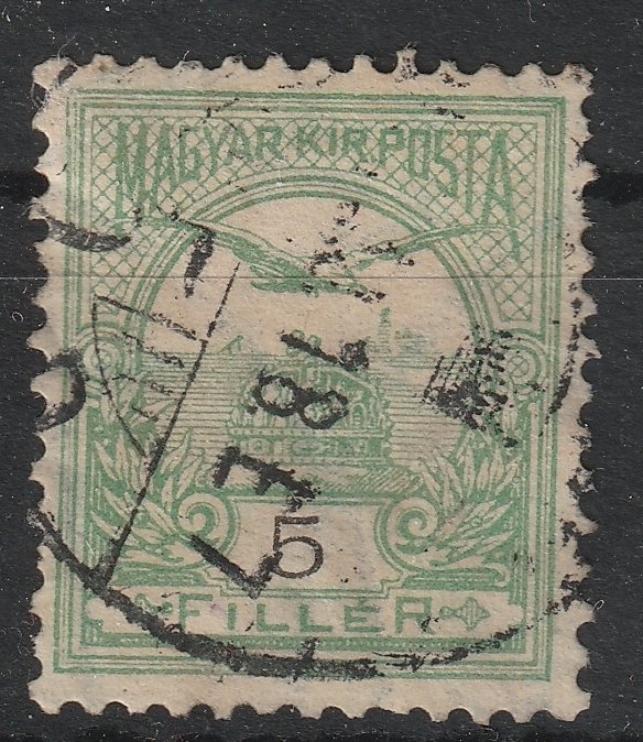 1900. 5f Ba állású számvízjellel