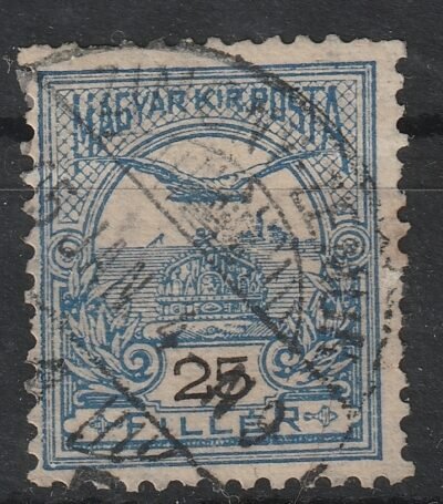 1906. Turul 25 f, fordított vízjel állással