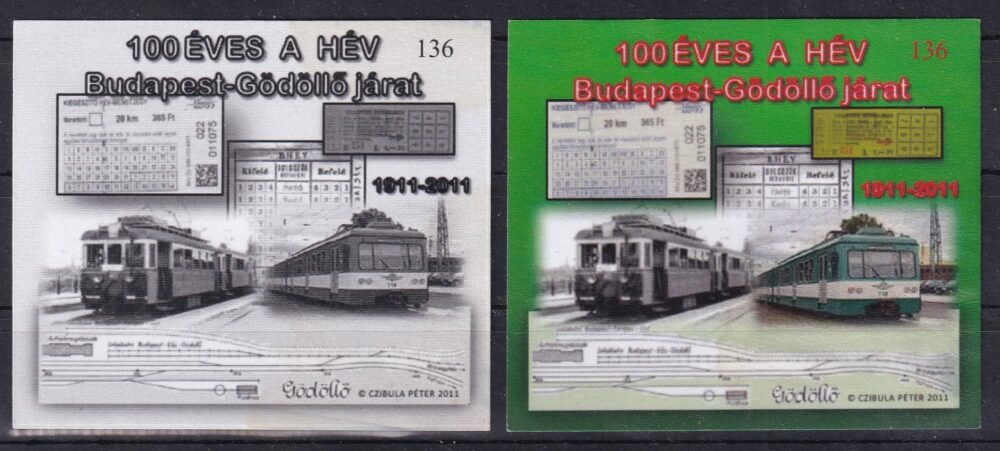 100 éves Budapest-Gödölőllő hév emlékív