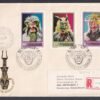 1973. NSZK-ba feladott FDC vágott bélyegekkel