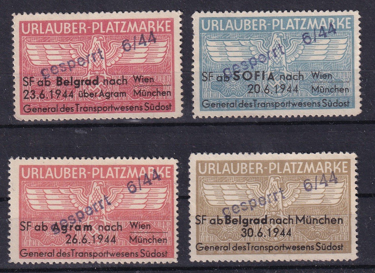 IMG_20250918_0010 1944-es Urlauber-Platzmarke vasúti jegyek - Nagyon ritka!