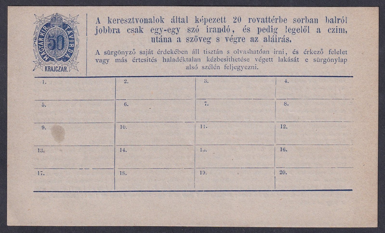 IMG_20250919_0003.1 1873. Távírati sürgöny feladóvény