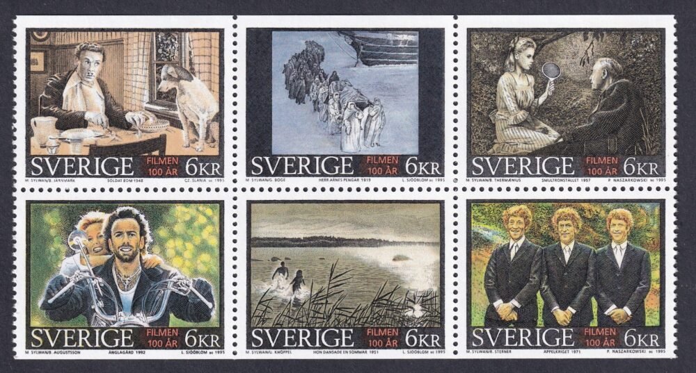 1995. Svédország, füzetbélyeg
