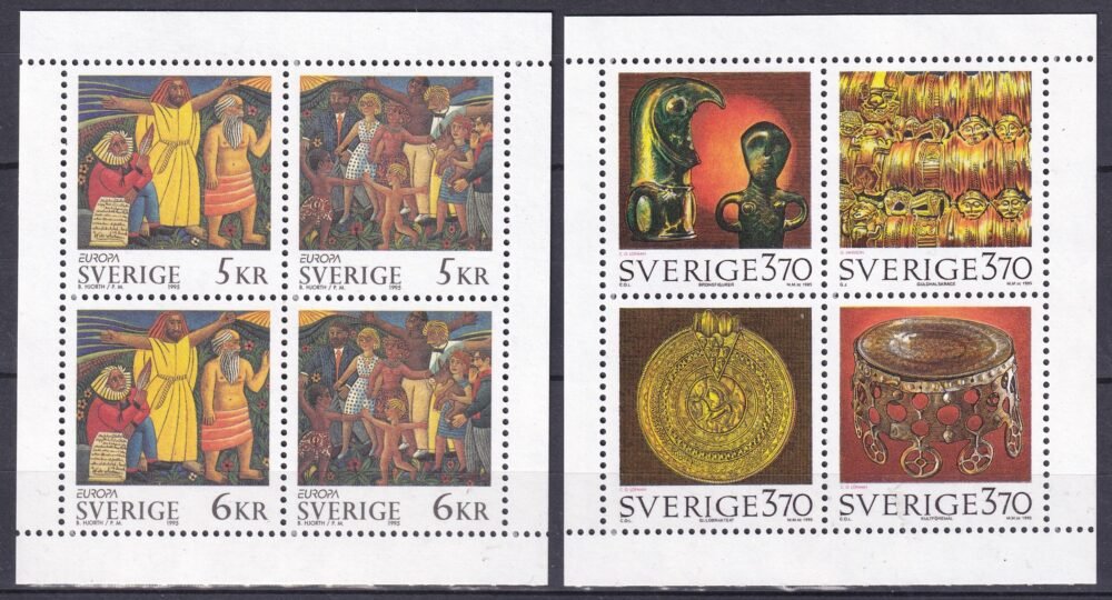 1995. Svédország, Bélyegfüzet lapok