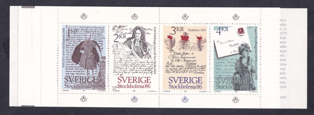 1984. Svédország, bélyegfüzet