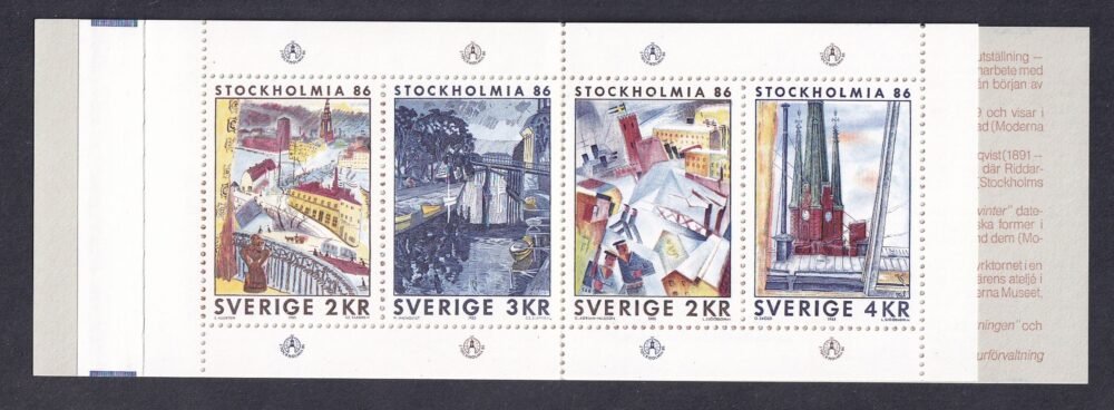 1985. Svédország, Stockholmia III. bélyegkiállítás - füzetbélyeg