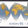 1991. Svédország - európai űrkutatás bélyegfüzet