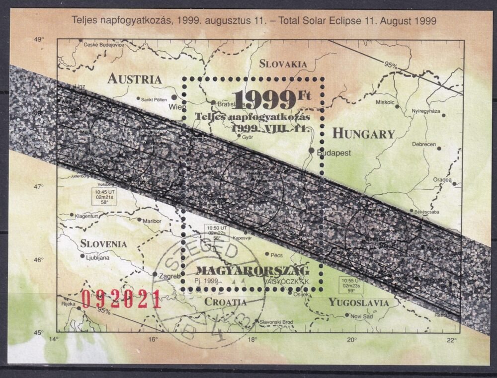 1999. Napfogyatkozás használt blokk