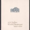 1969. Ausztria, 100 éves Bécsi Állami Operaház blokk amléklapon