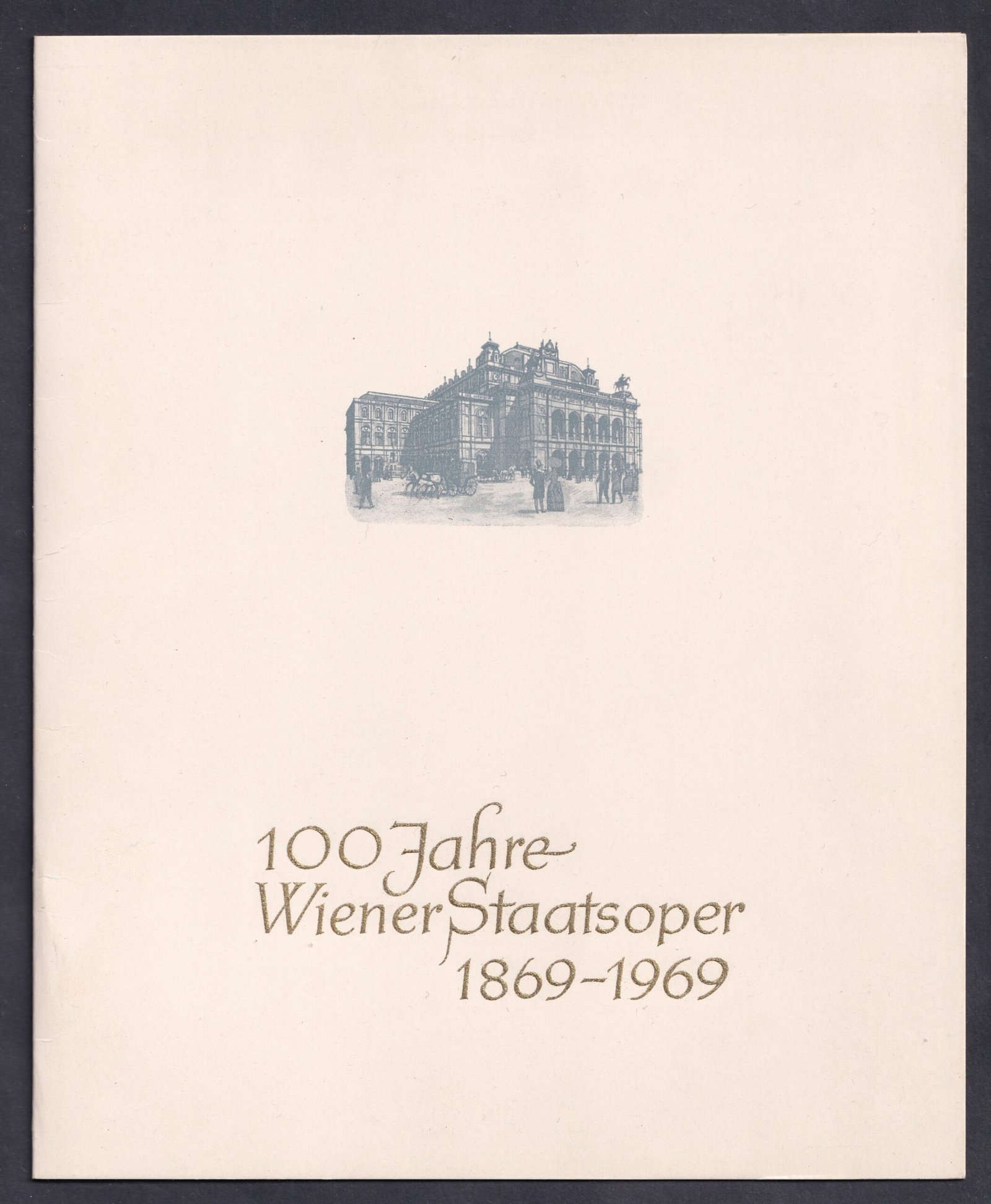 1969. Ausztria, 100 éves Bécsi Állami Operaház blokk amléklapon