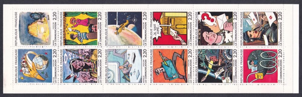 1988. Franciaország, Kommunikáció - Bélyegfüzet