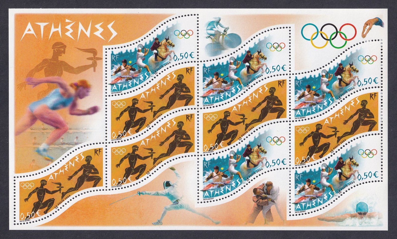 2004. Franciaország, Athéni Olimpia kisív