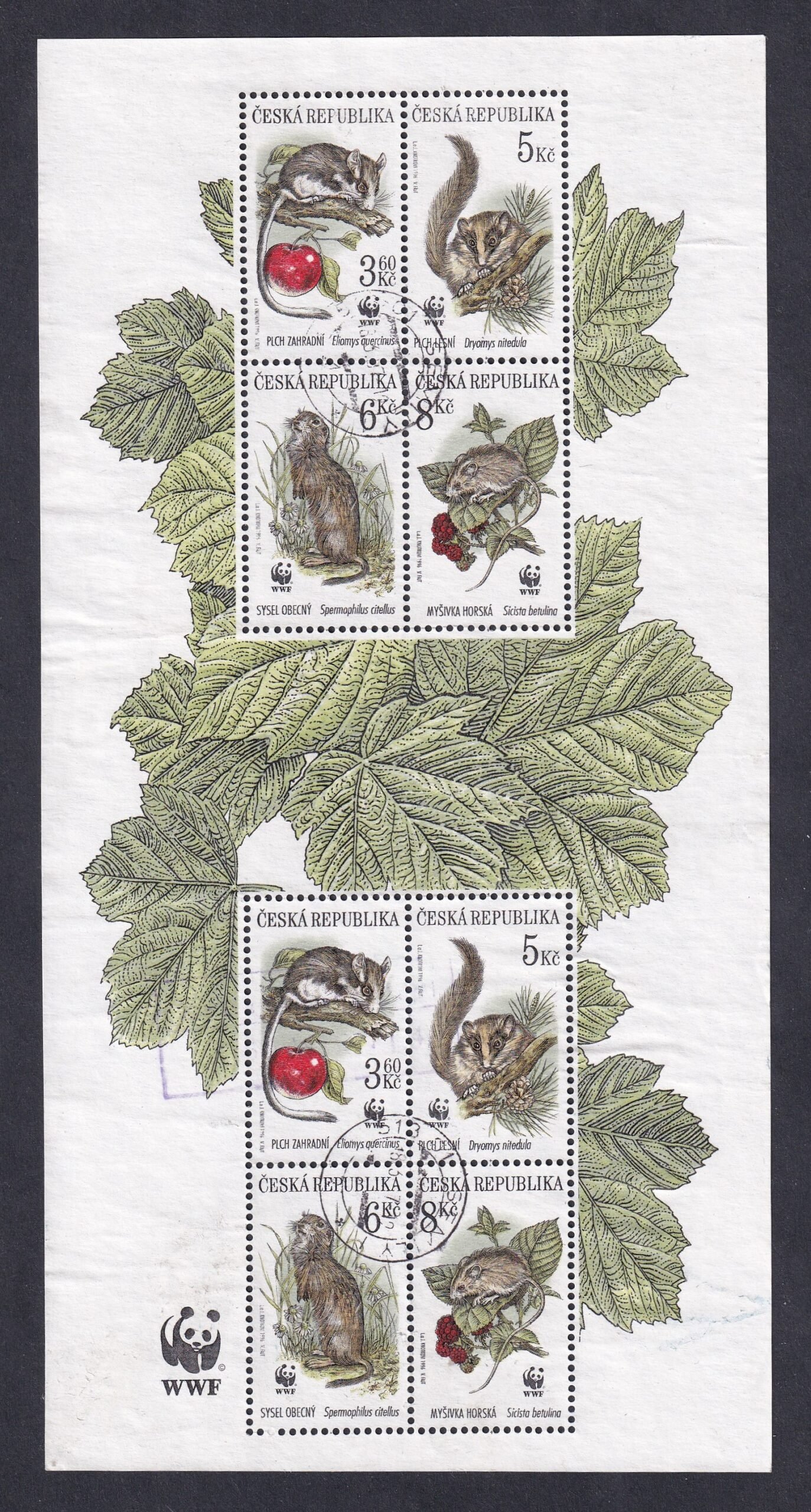 1996. Csehország, rágcsálók kisív