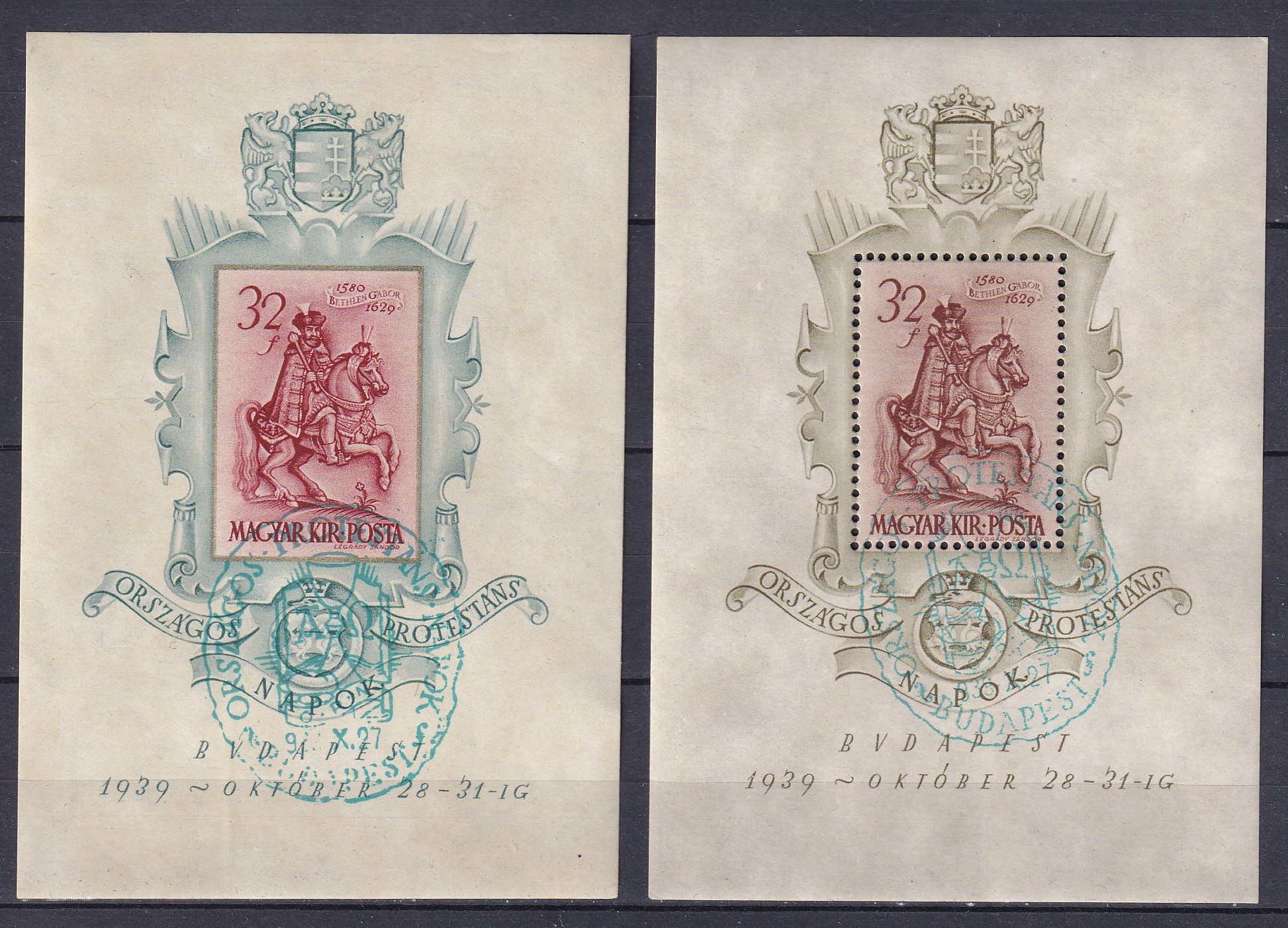 IMG_20250930_0018.1 1939. Bethlen blokk pár nagyon szép alkalmi bélyegzéssel