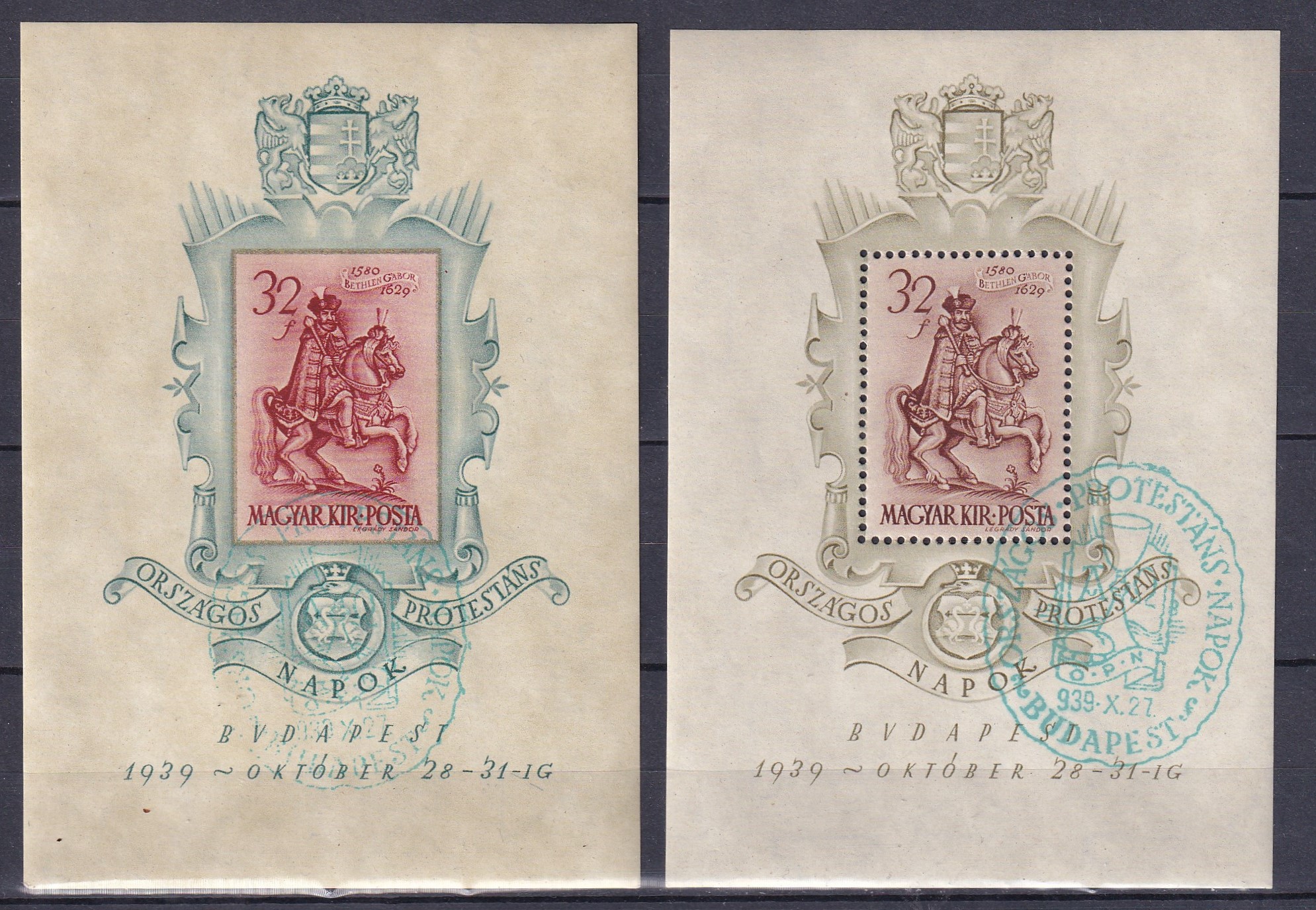 IMG_20250930_0018 1939. Bethlen blokk pár nagyon szép alkalmi bélyegzéssel