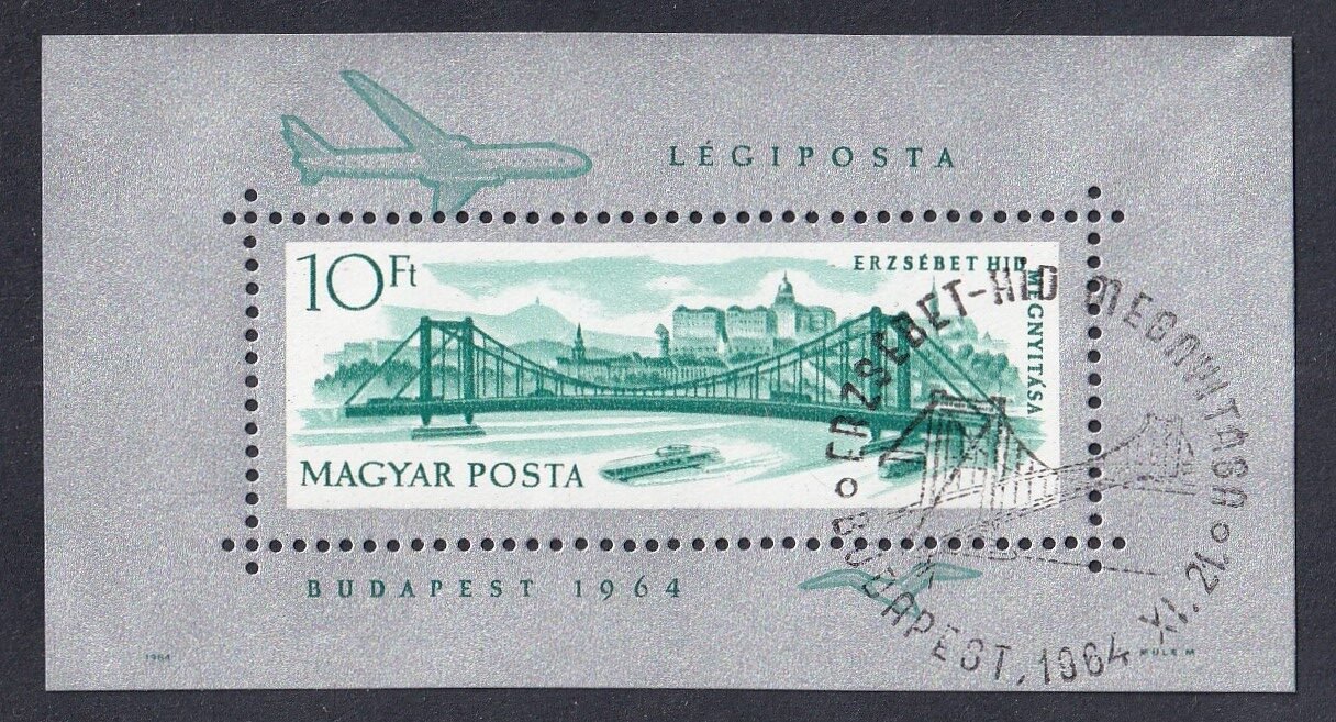 IMG_20251001_0002.1 1964. Lánchíd blokk, alkalmi bélyegzéssel
