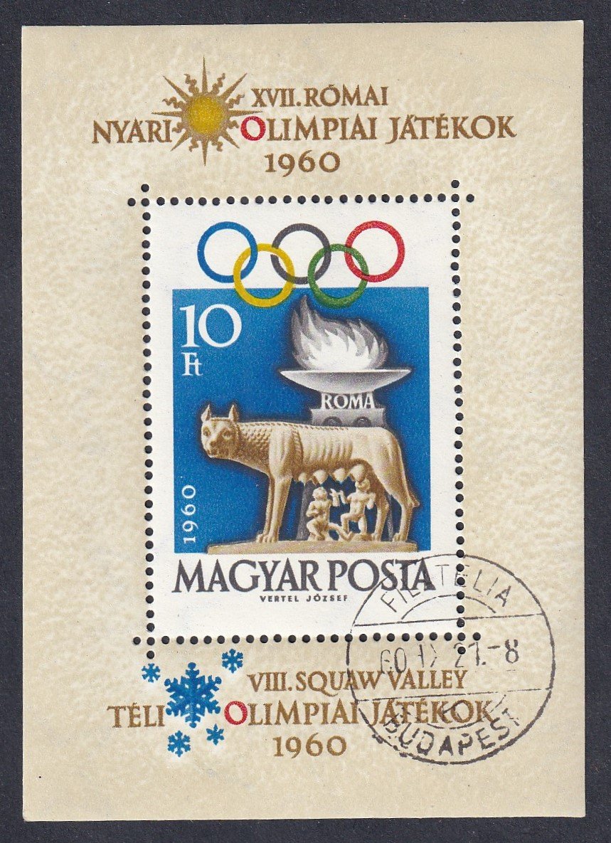 IMG_20251001_0002.3 1960. Olimpia blokk alkalmi bélyegzéssel