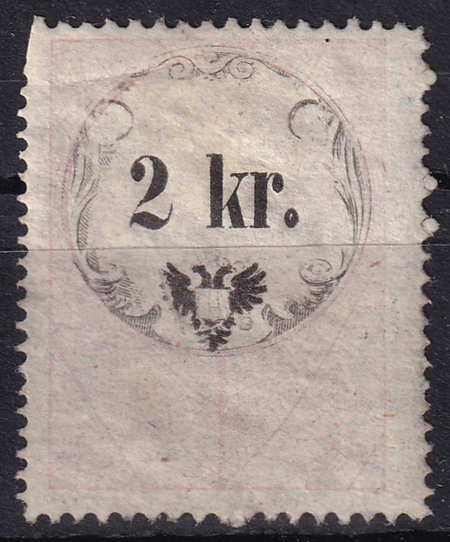Ausztria 2 kr használatlan Illetékbélyeg