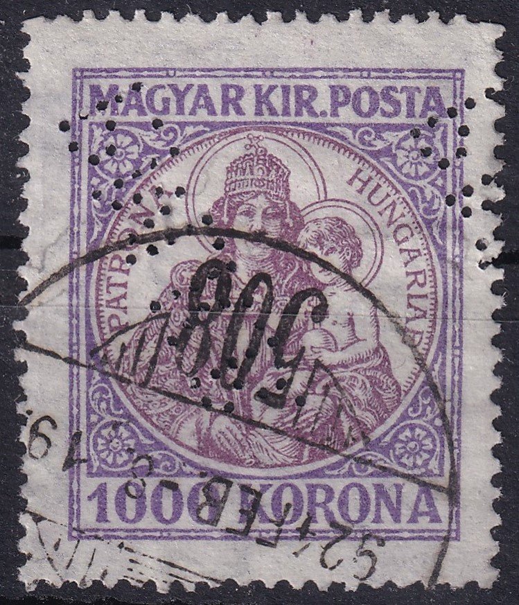 "P.M.K.B." perfin bélyeg