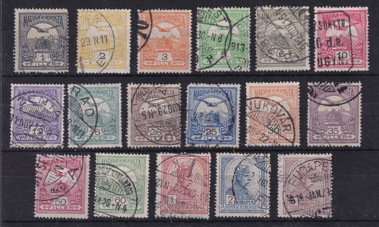 1909-1913. használt Turul sor