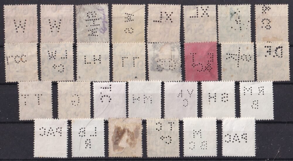 Nagy Britannia – forgalmi perfin bélyegek