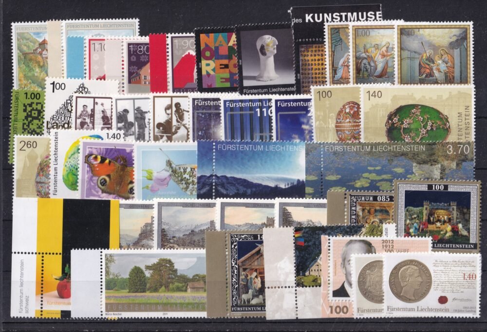 Liechtenstein postatiszta bélyegek