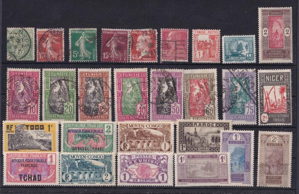 Francia gyarmati bélyegek, nagyon magas katalógus ár!
