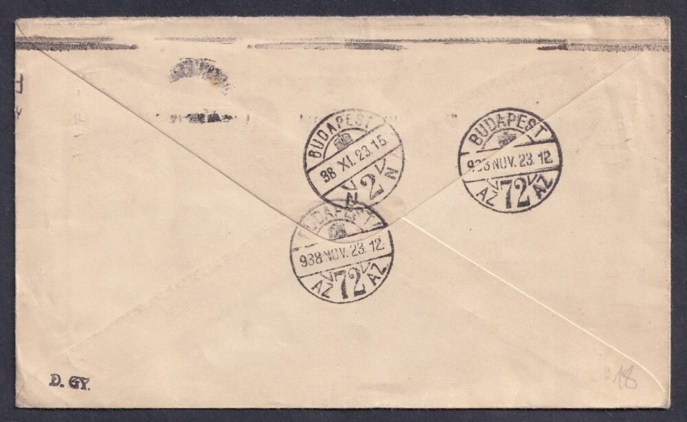 1938. Dél-Afrika, Magyarországra feladott levél