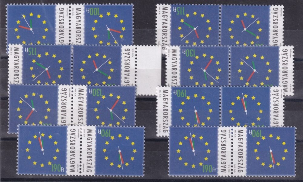 3003-2004. Úton az Európai Unióban kiadások - ritka tépés mintákkal