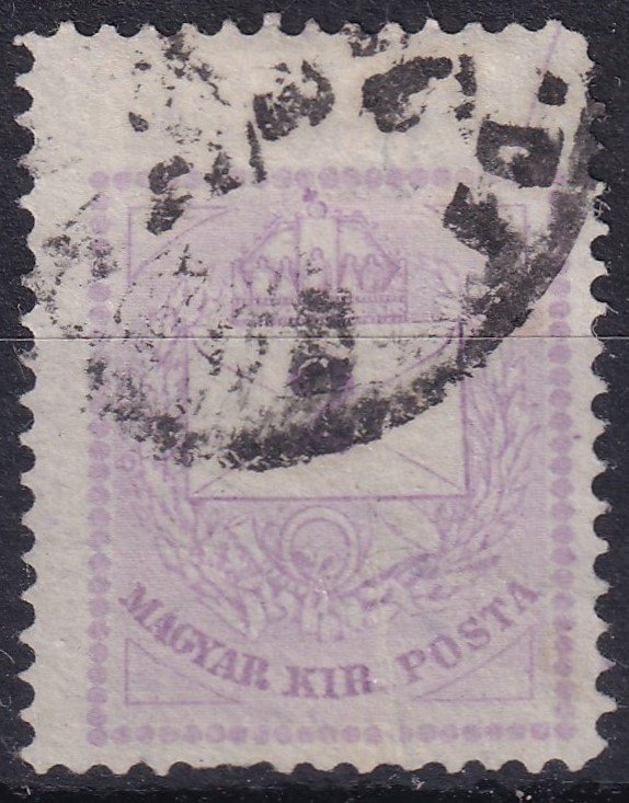 1874. 2kr extra magasra fogazva (28 mm)!!