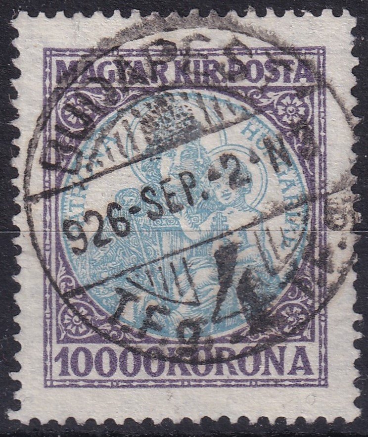 10 000 Korona ritka szép bélyegzéssel - a  minőség minden részletben...