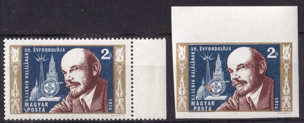 IMG_20251021_0007.1 1974. Lenin - fogazott és (ívszéli) vágott bélyegek