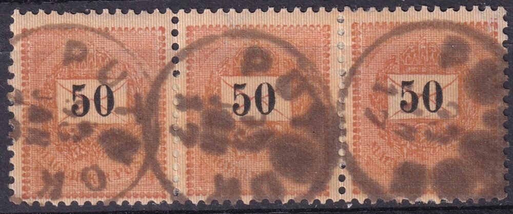 1889. 50 kr 3-as csík - PUTNOK