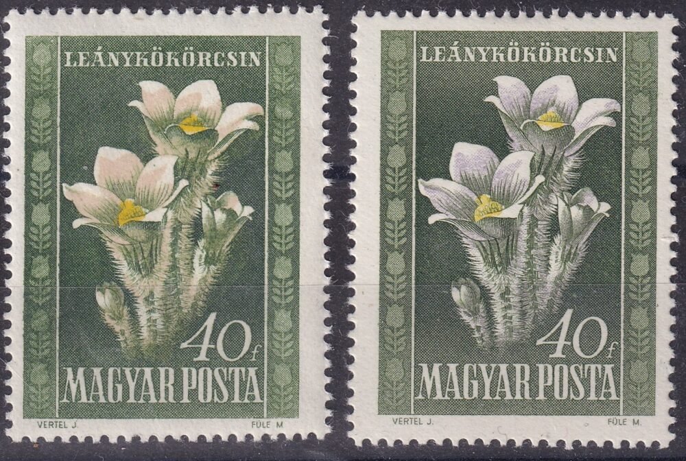 1950. Virág 40 f, I-II. nyomás