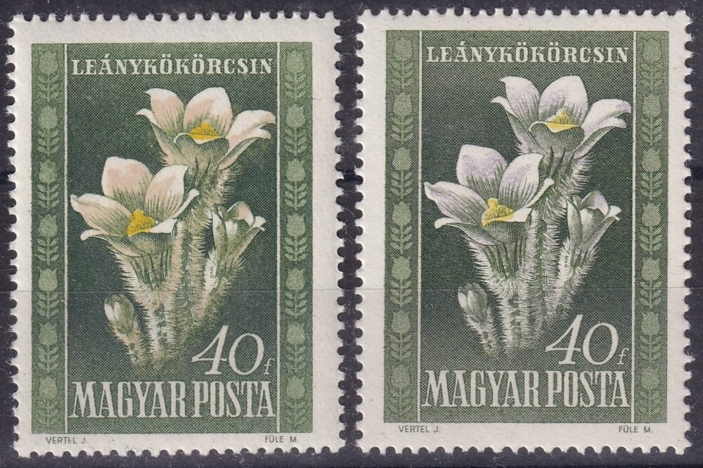 1950. Virág 40 f, I-II. nyomás