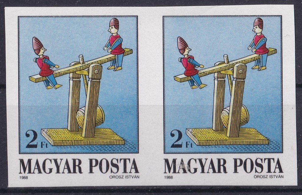 1988. Régi játékok 2 Ft vágott pár