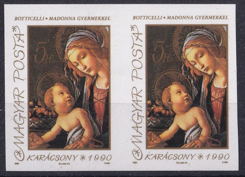 1990. Karácsony, vágott pár