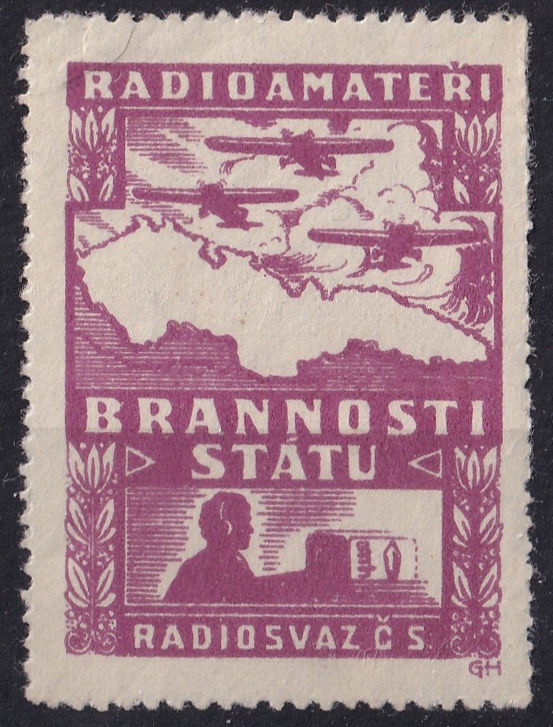 Csehszlovák Rádióamatőrök Szövetsége - a rádióamatőrök védelmi felkészültségét népszerűsítő levélzáró